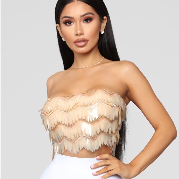 n Tops - Fringe crop top